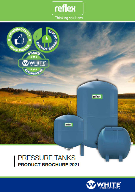 White International Reflex Pressure Tanks Product Range